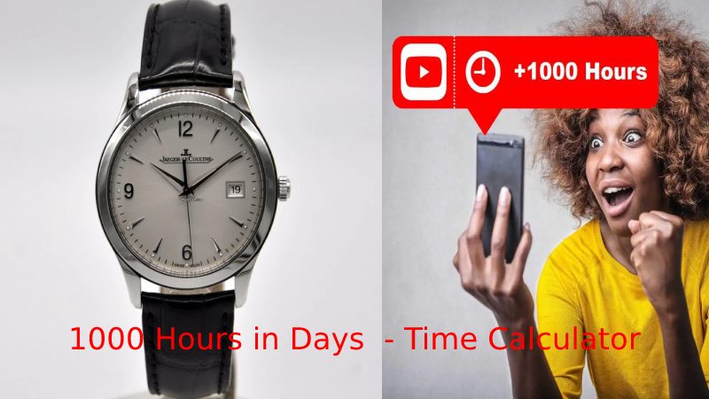 1000 hours in days time calculator