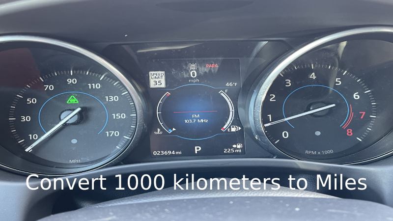 kilometers to miles