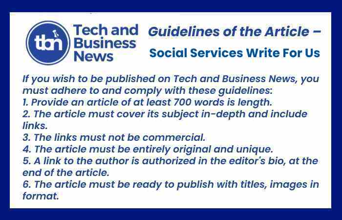 Social Services Write For Us
