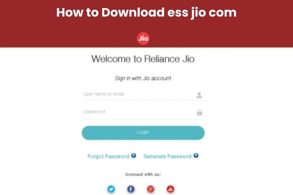 How to Download ess jio com