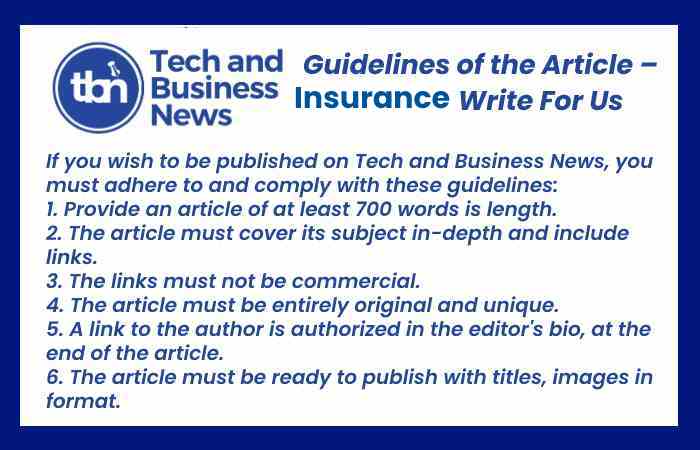 Insurance Write For Us