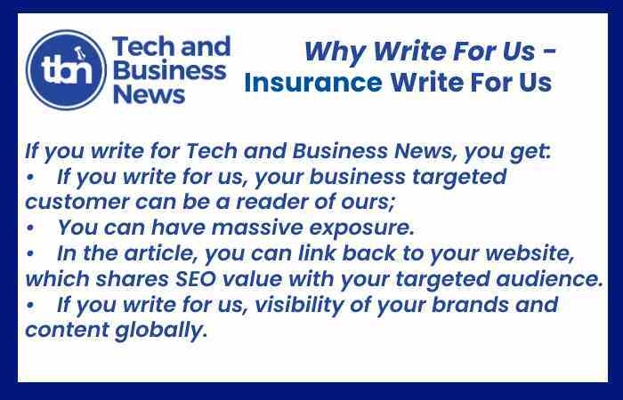 Insurance Write For Us 