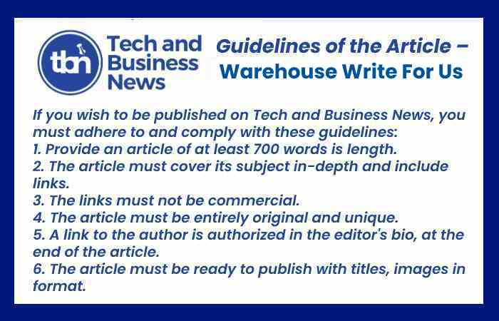 Warehouse Write For Us