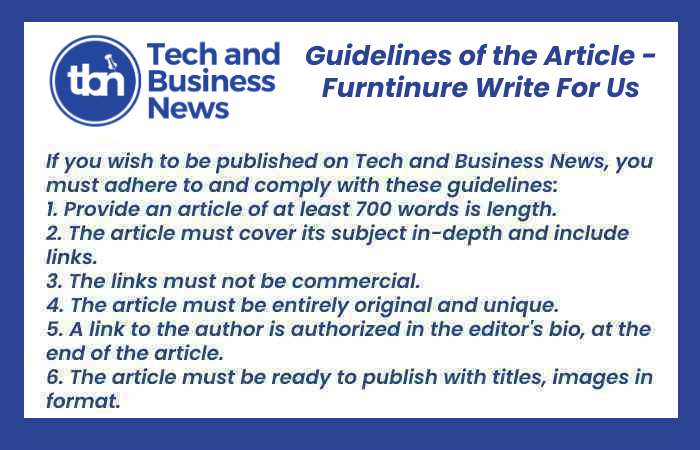 Furniture Write For Us