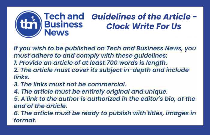 Clock Write For Us