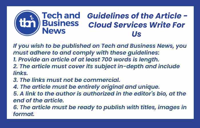 Cloud Services Write For Us