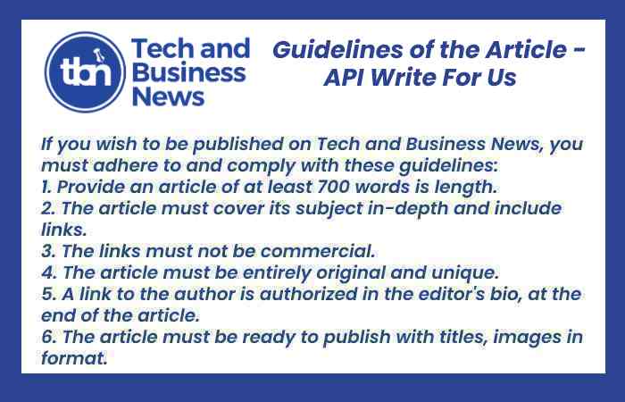 API Write For Us