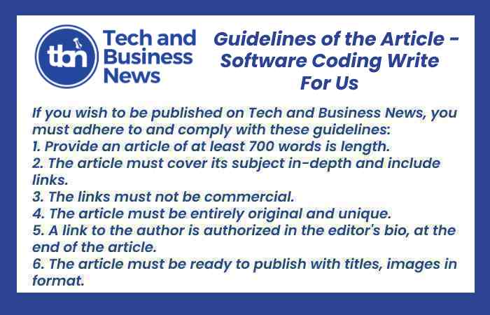 Software Coding Write For Us