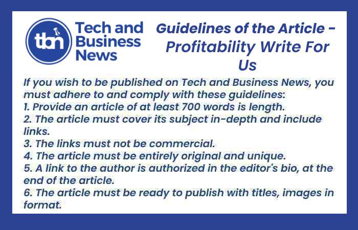 Profitability Write For Us