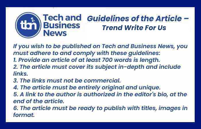 Trend Write For Us