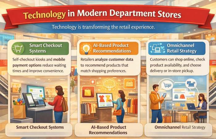 technology in modern department stores