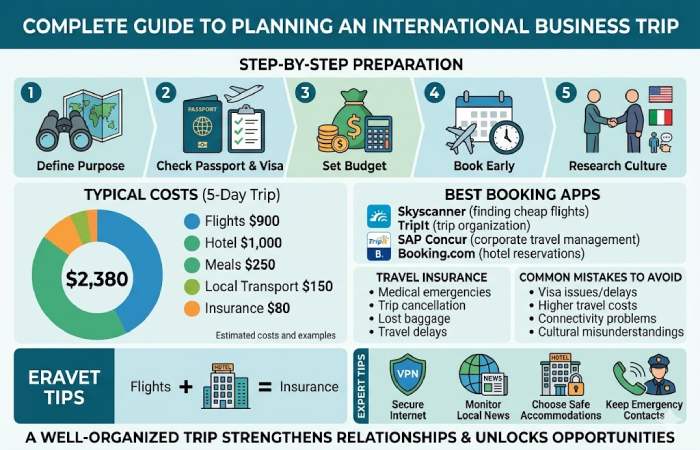 step-by-step guide to planning a business trip abroad